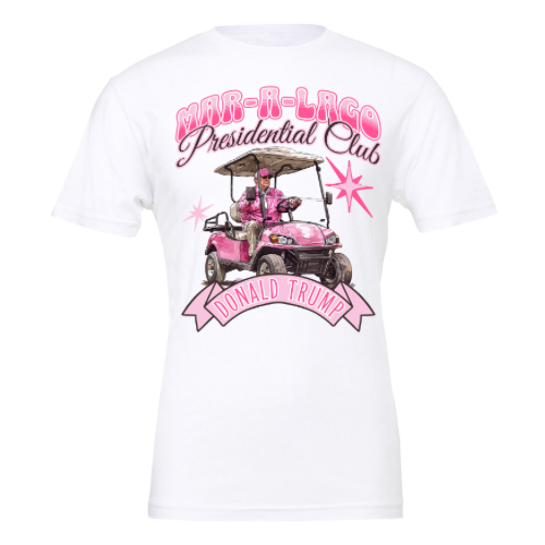 Trump Pink Golf Cart T-Shirt